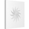 Ekena Millwork Standard Sedgwick Spiral Rosette With Square Edge, 7"W x 7"H x 1/2"P ROSP070X070X050SDG12 - alternate 1